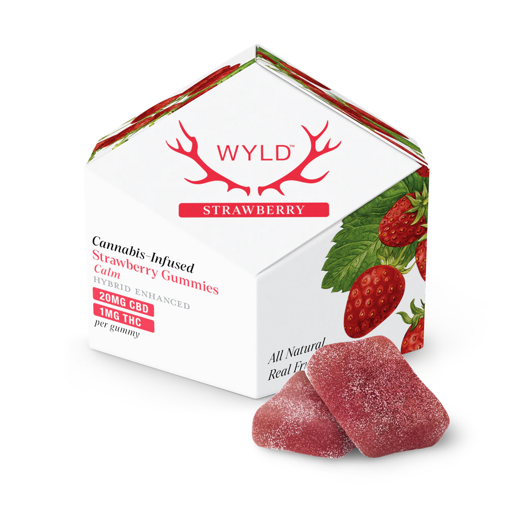 WYLD - WYLD - 20:1 CBD:THC Gummies - Strawberry Main Image