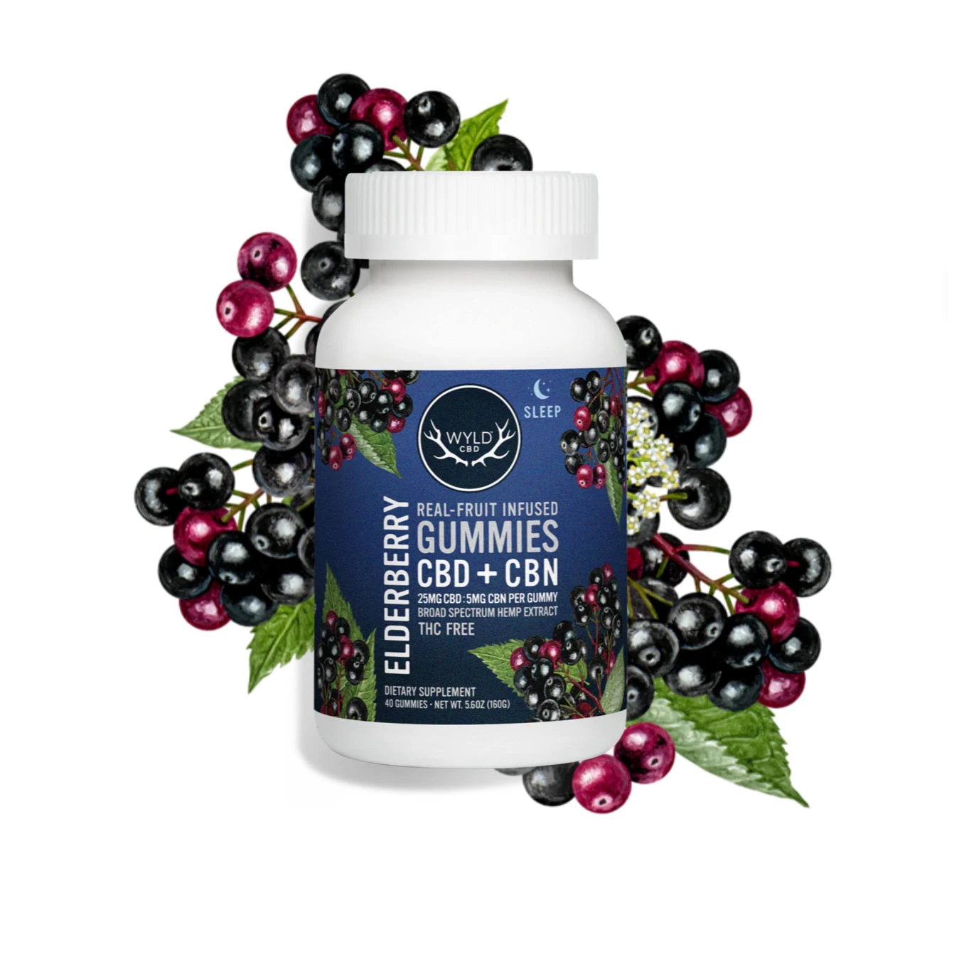 WYLD - Wyld HEMP Elderberry 1000mg 40pk Main Image