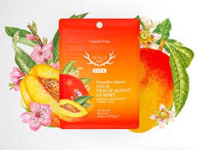 WYLD - Wyld | Sour Peach Mango | 100mg Hybrid Single Gummy 