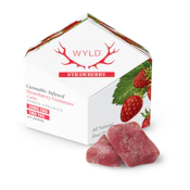 Strawberry (H) (20:1 CBD:THC) 10pk x 20mg CBD : 1mg THC - 200mg CBD : 10mg THC - Gummies - Wyld