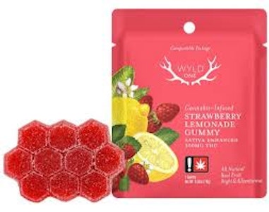 WYLD - Wyld | Strawberry Lemonade | 100mg THC Single Gummy 