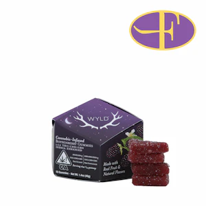 WYLD - Boysenberry Gummies THC:CBD:CBN (1:1:1)