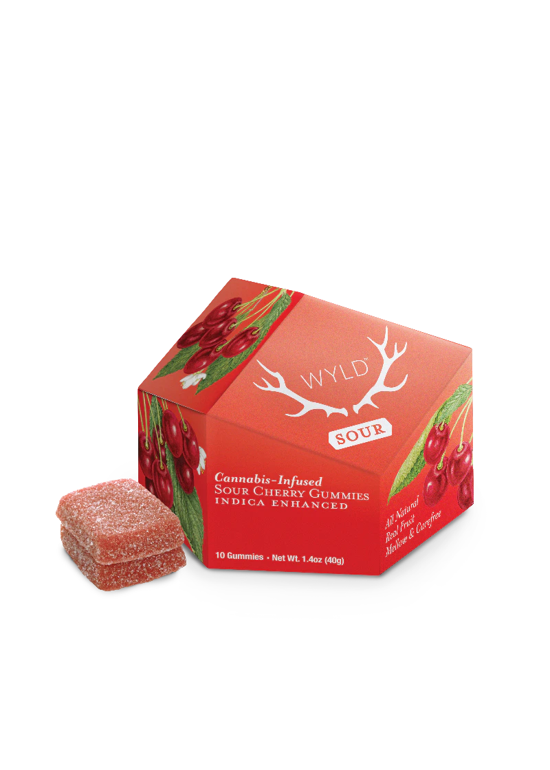 WYLD - Wyld - Sour Cherry Gummies 100mg Main Image