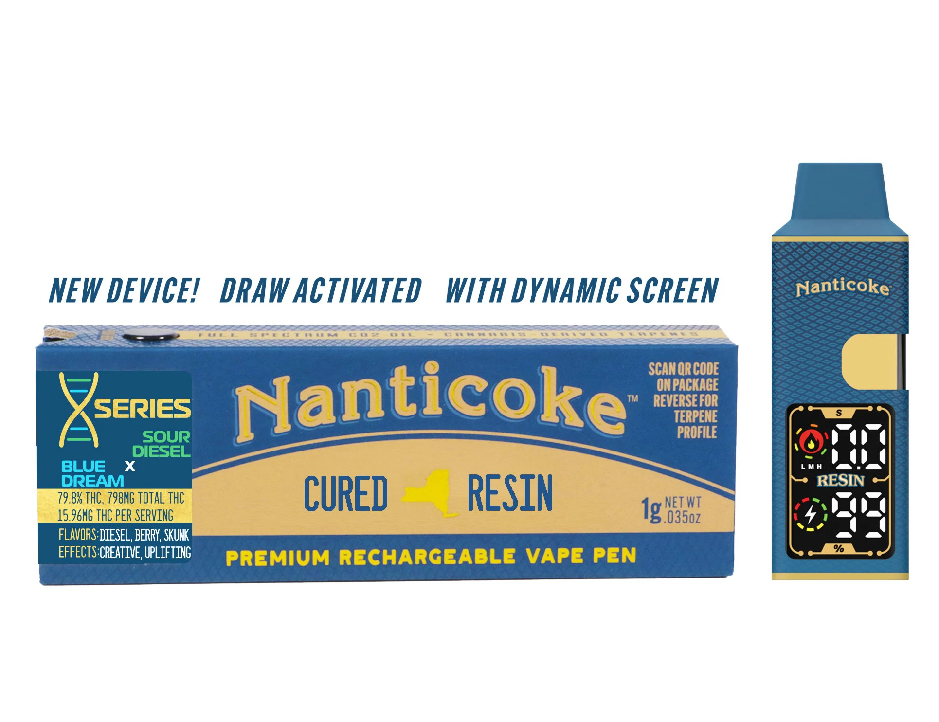 Nanticoke - Blue Dream x Sour Diesel 1g AIO - Sativa Dominant | Nanticoke Main Image
