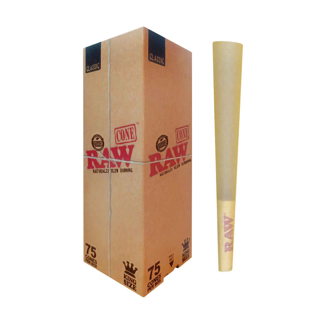 RAW - RAW Classic King Size Pre-Rolled Cones – 75ct Main Image