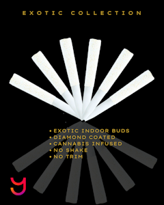 YAGA - GMO Diamond Coated .5G Preroll Six-Pack (Indica)