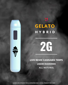 YAGA - Gelato Gas Live Resin 2G Disposable Vape (Hybrid)