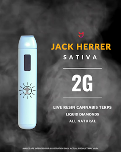 YAGA - Jack Herer 2G Live Resin Disposable Vape (Sativa)