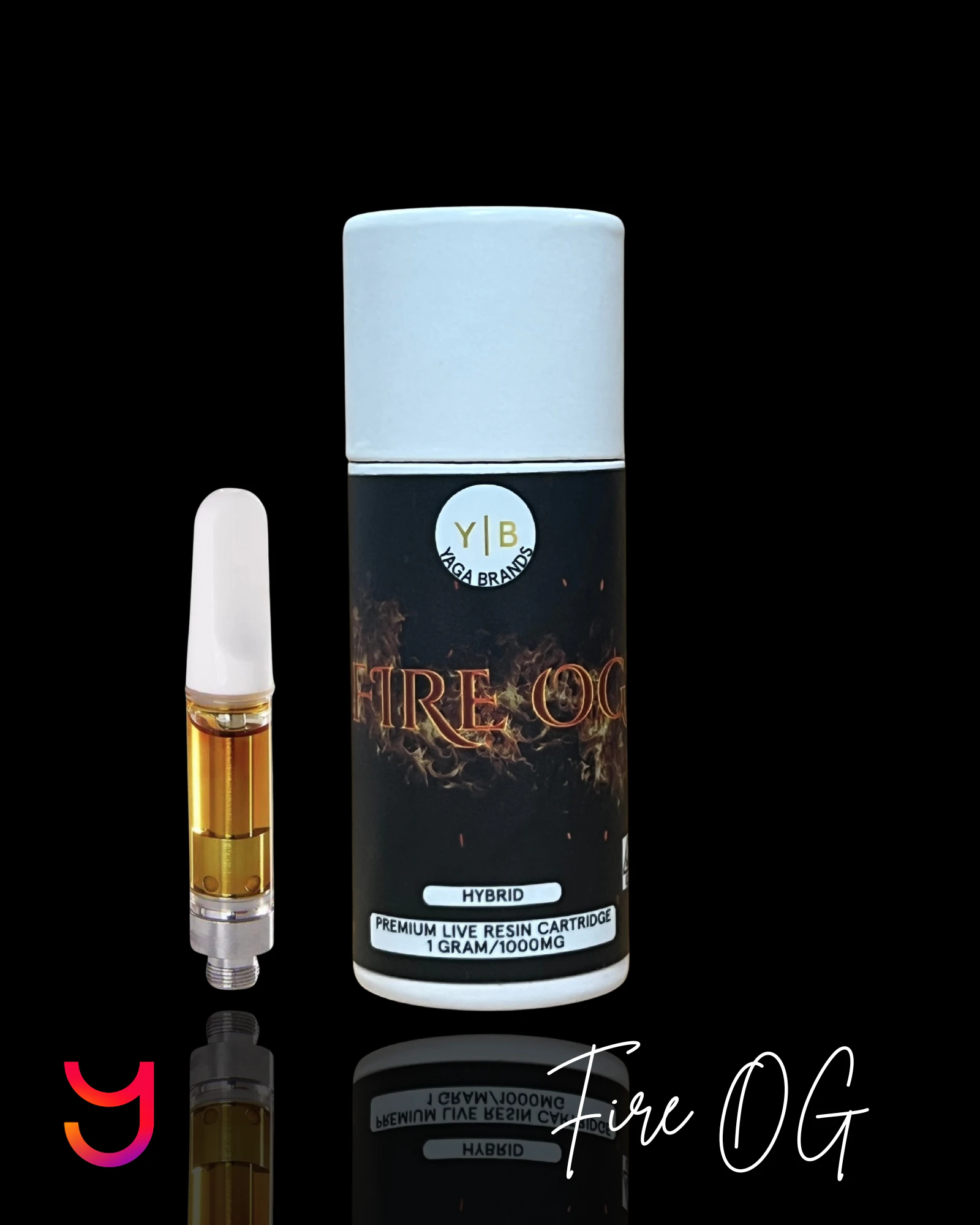 YAGA - Fire OG 1G Live Resin Cart (Indica) Main Image