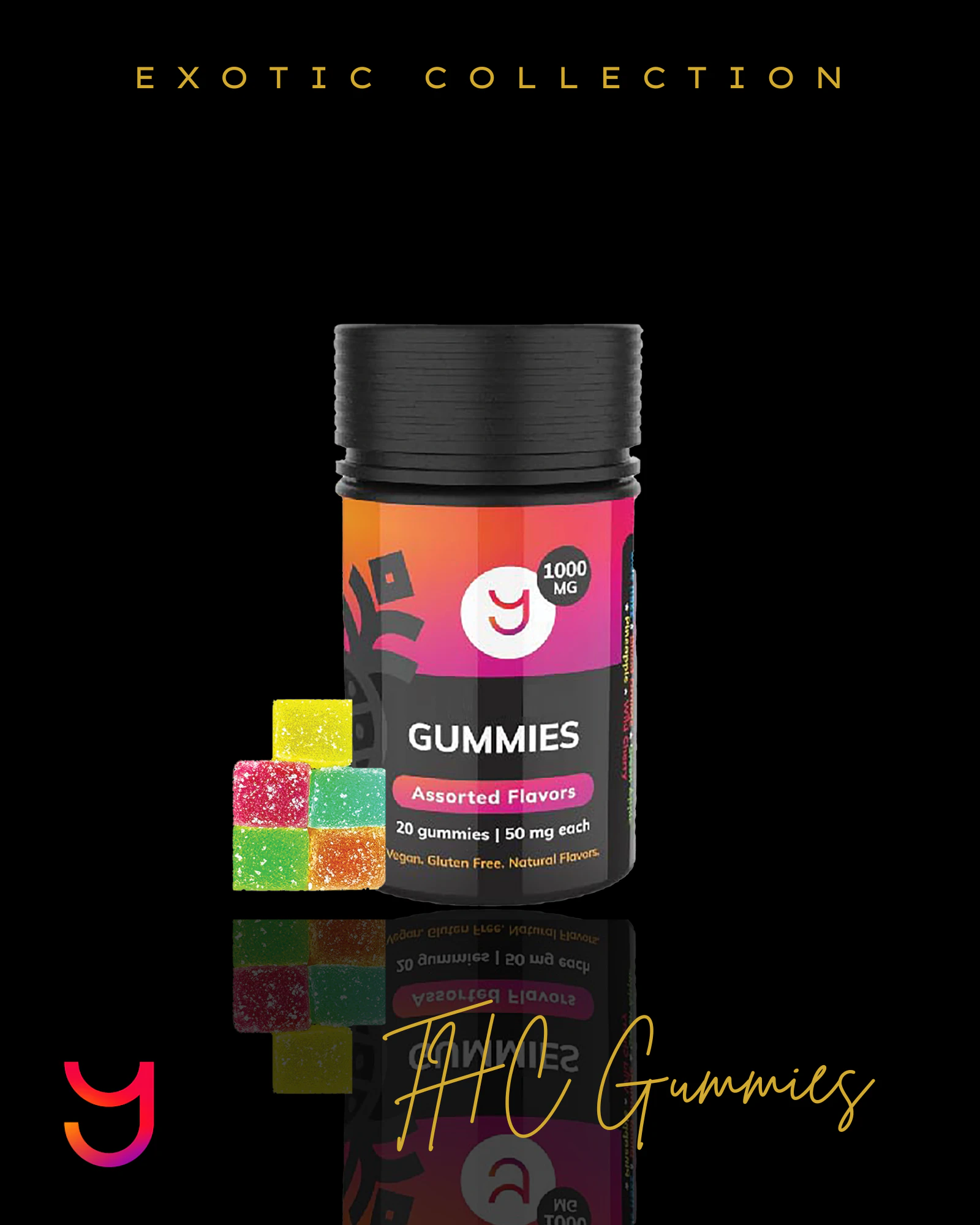YAGA - 1,000MG Multi-Flavor Gummies Main Image