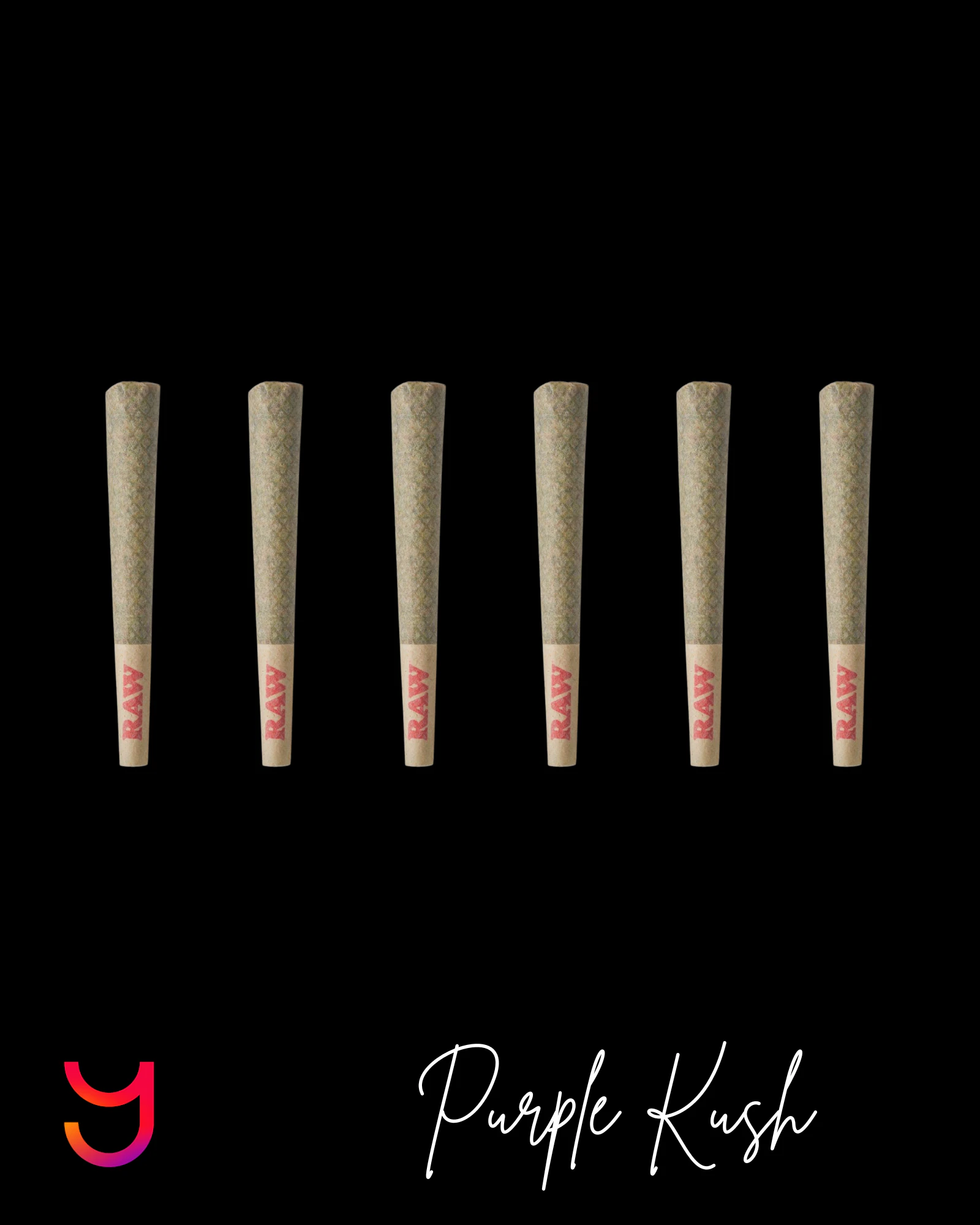 YAGA - Black 24K Gold 1G Preroll Six-Pack (Indica) Main Image