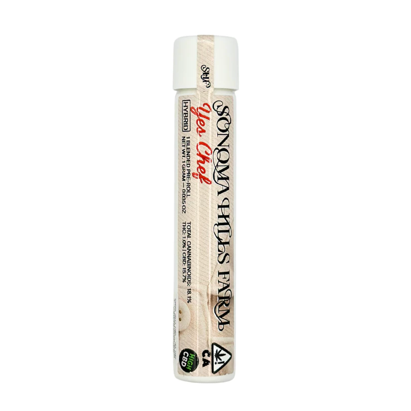 Sonoma Hills Farm - Sonoma Hills Farm - Yes Chef CBD - Preroll - 1.0g Main Image