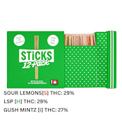 Sticks | Preroll 12pk/6g [I/S/H] | Gush Mintz/ LSP/ Sour Lemons