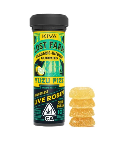 Lost Farm - Lost Farm Yuzu Fizz Live Rosin Gummies 100mg Main Image