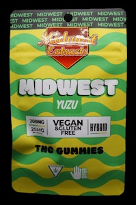 MIDWEST EXTRACTS - Midwest Extracts Yuzu 200mg Gummy 8pk EXP:03/13/27