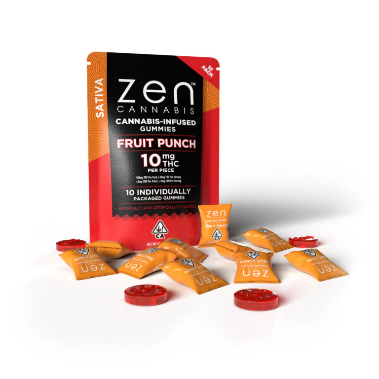 Zen Cannabis - ZEN | Single | Sativa Fruit Punch | Gummy 100mg Main Image