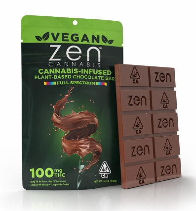 Edible - Chocolate Bar - Vegan - 100MG