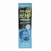 ZIG ZAG - Blue Dream Hemp Blunt Wrap 2pk