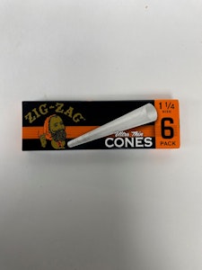 8 MILE SMOKE - Zig Zag  1 1/4 Cones 6pk ultra thin 