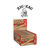 Zig-Zag unbleached Cones 1 1/4 6ct
