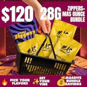 Zippers + Mas 28g deal