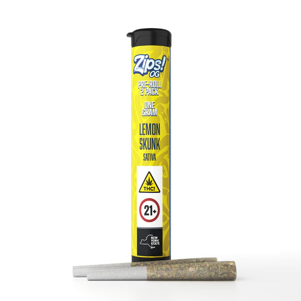Zips - Lemon Skunk 2 Pack Pre Roll - .5G (1G) Main Image