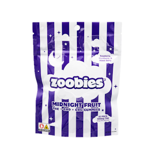 ZOOBIES - Midnight 1:1:1 THC:CBD:CBN Gummies 10pk 50mg