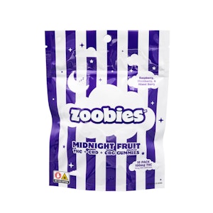 ZOOBIES - Zoobies | Midnight Fruit Gummies CBN/CBD | 10pk/50mg