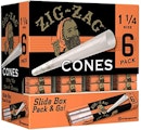 Zig Zag Orange Pre-Rolled Cones 1¼" Size 6pk
