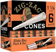 Zig Zag Ultra Thin Pre-Rolled Cones 1¼" Size 6pk