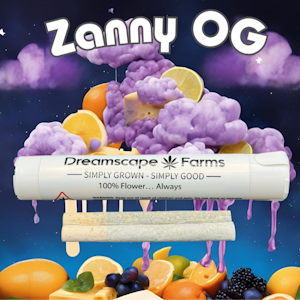 DREAMSCAPE FARMS - Dreamscape Farms | Zanny OG | 0.5g Pre-Roll | 2-Pack | 1g Total [I]
