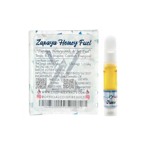 COLD FIRE - ColdFire x Valley Grove Zapaya Honey Fuel Live Resin Juice Cart 1.0g