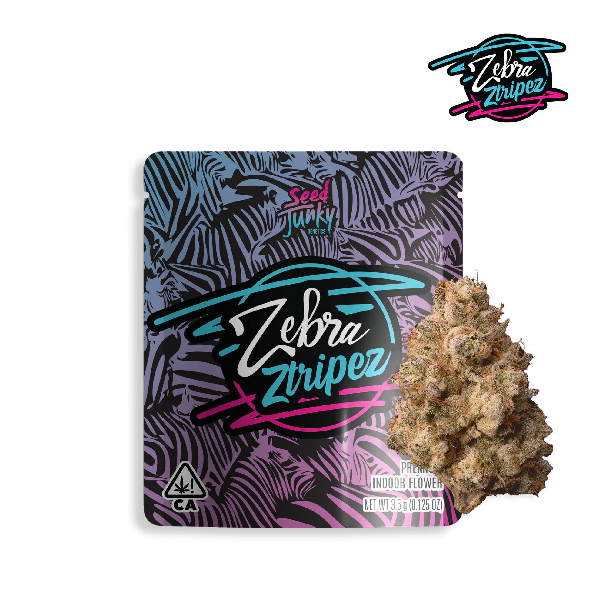 Seed Junky Genetics Michigan - Seed Junky Genetics - 3.5g - Zebra Ztripez Main Image