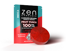 Zen Single | Fruit Punch (Indica) Gummy 100mg