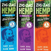 Zig-Zag - Hemp Wraps | Assorted Flavors | 2pk