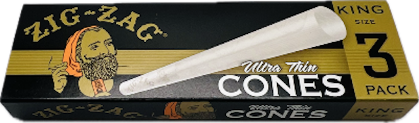 Zig Zag Ultra Thin King Size Cones 3 Pack