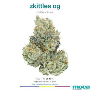 MOCA Flowers - MOCA Flowers - 1/8th Jar - Zkittles OG