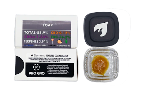 Element - Element-Zoap-Cured Resin-Hybrid-THC 76.5%-1G