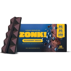 ZONK! - Blueberry Dream | ZONK! Chocolates | 10-Pack | 100mg THC, 50mg CBN, 50mg CBD