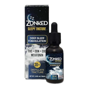 ZZZONKED - Zzzonked Sleep Tincture | 1:1:1 THC:CBD:CBN + Melatonin | TAXES INCLUDED