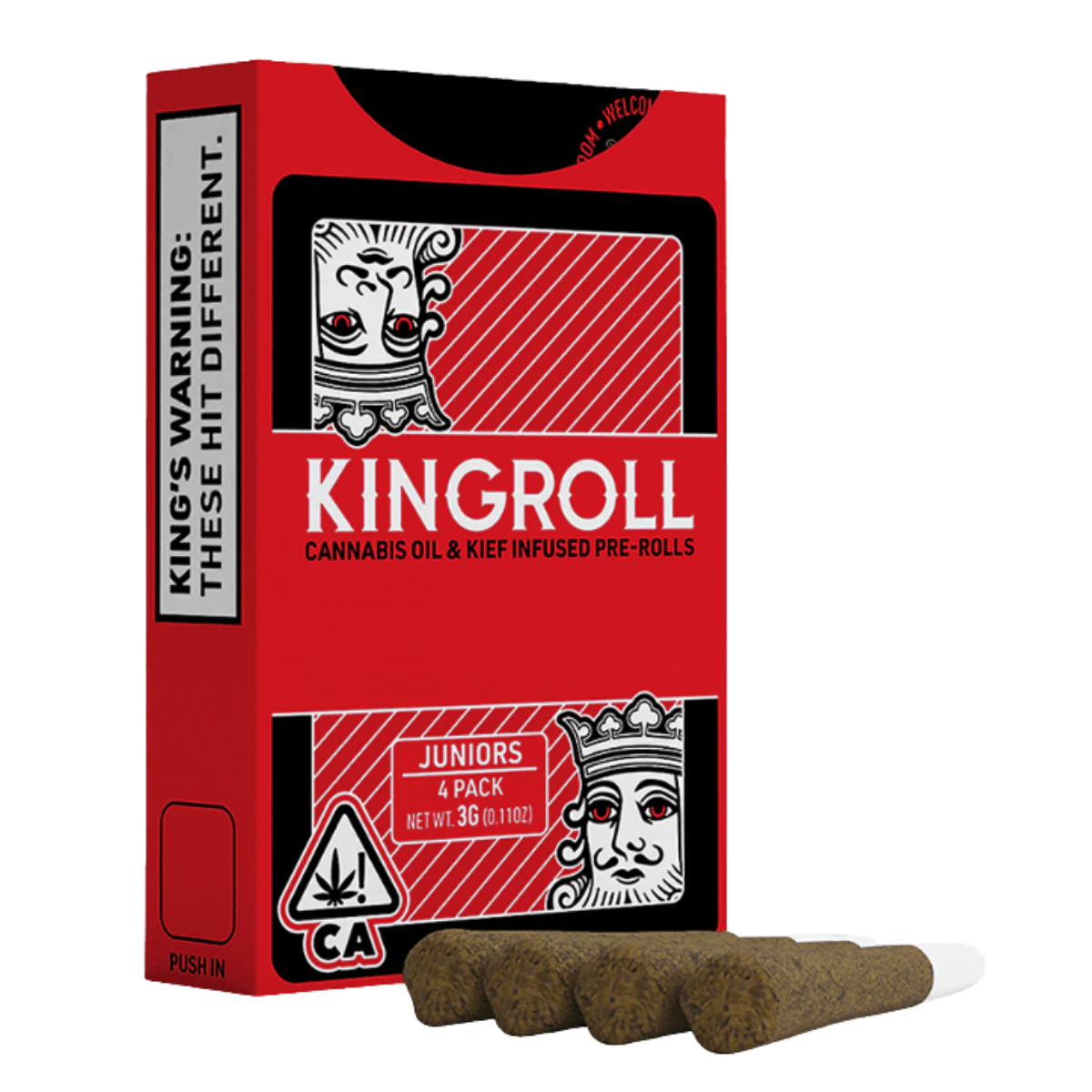 Kingroll - Mango Kush x Cannalope Kush (I) | .75g 4pk Kingroll Jr Preroll | Kingroll Main Image