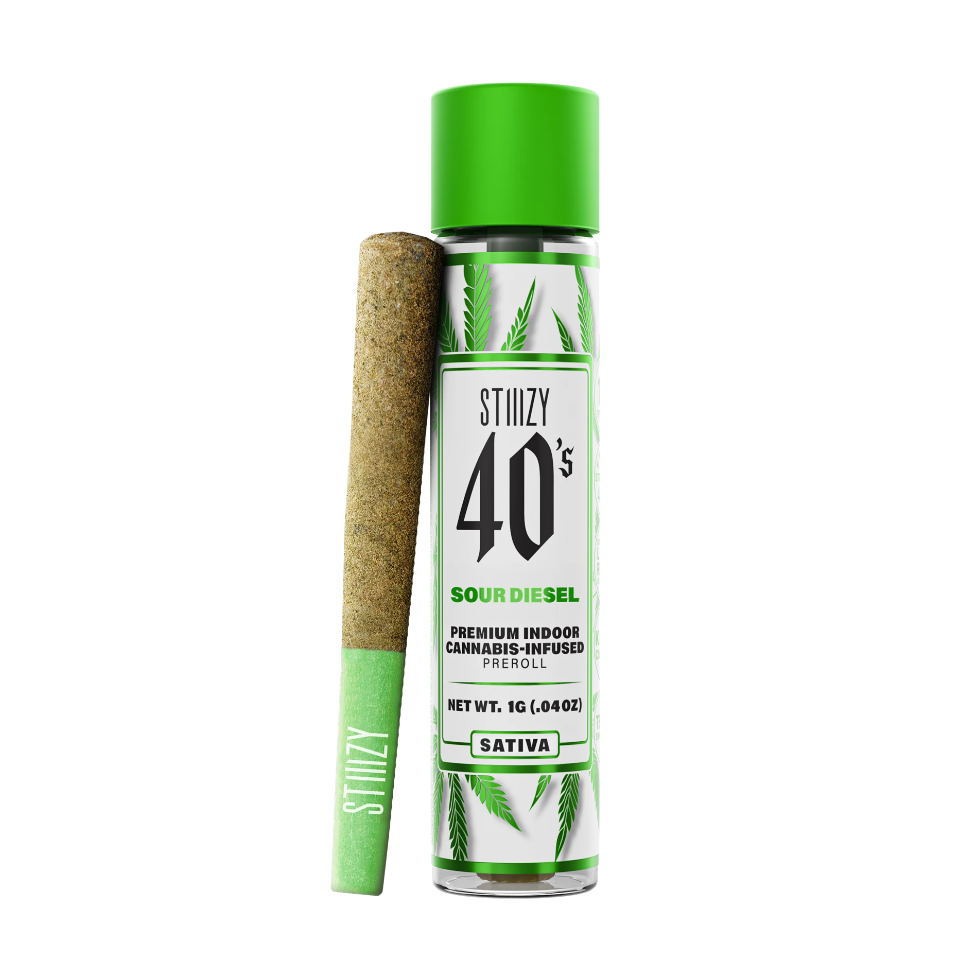 STIIIZY - STIIIZY - SOUR DIESEL - 1G 40'S Infused Preroll Main Image