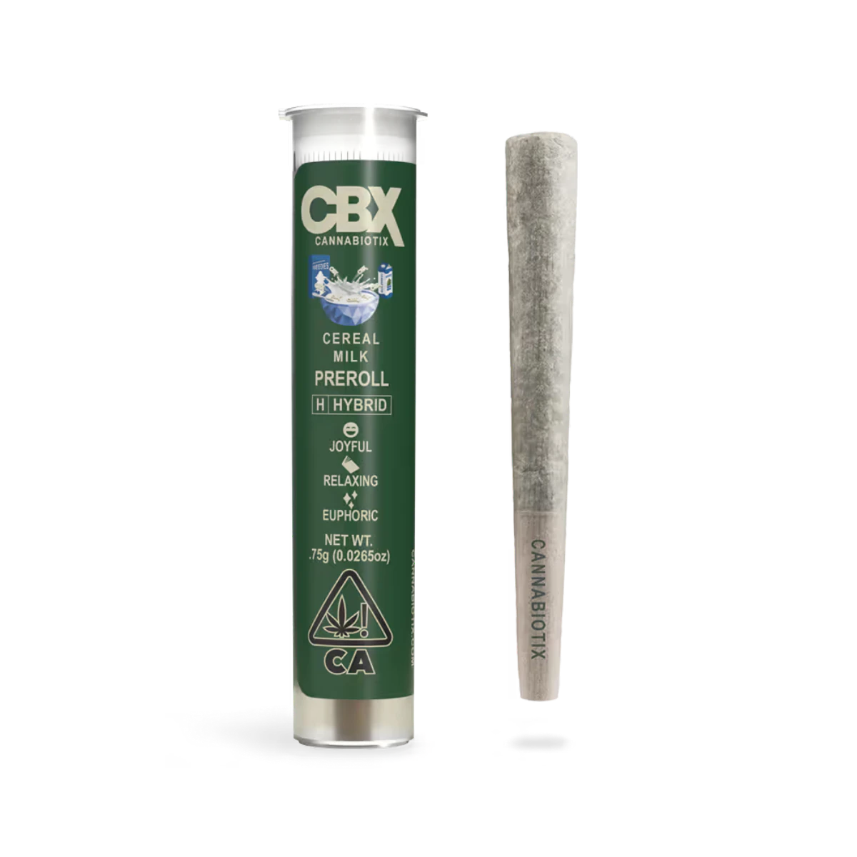 CBX: Cannabiotix - Cereal Milk (H) | .75g Indoor Preroll | CBX Main Image