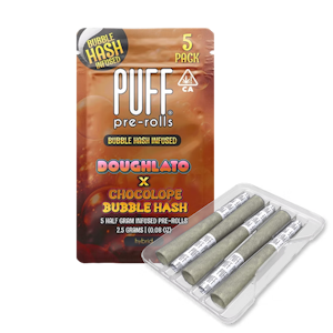PUFF - Doughlato x Chocolope (H) | .5g 5pk Bubble Hash Preroll | Puff