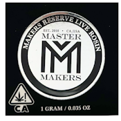 Master Makers - Premium Cold Cure Rosin - Whitethorn Rose - Concentrates - 1.0g