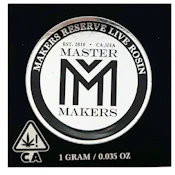 Master Makers - Premium Cold Cure Rosin - Nigerian Haze - Concentrates - 1.0g