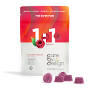 Raspberry Gummies 1:1 - 20pieces - 100mg - Care By Design 