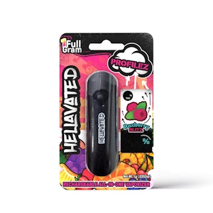 HELLAVATED - Razberry Blitz, All-in-One, Distillate, 1g