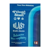 Private Stash | Blast Fruit Chews | Bohemian Blue Raspberry | 100mg