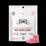 Heavy Hitters Fast Acting Gummies 100mg Sour Watermelon